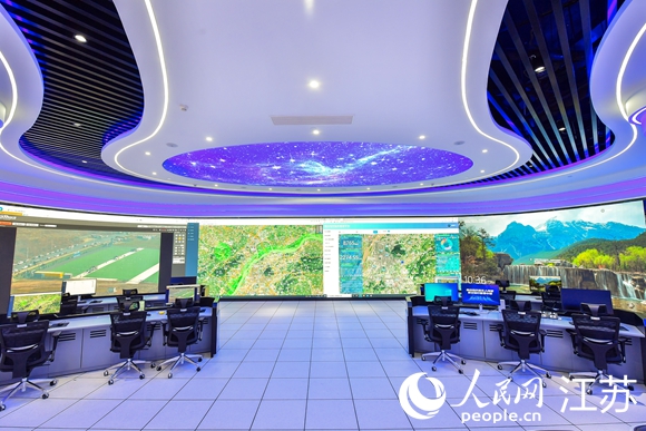 南京民用無(wú)人駕駛航空運(yùn)行管理中心。人民網(wǎng) 王丹丹攝