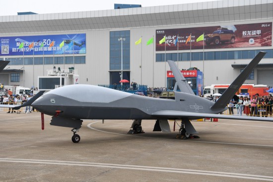 11月13日拍攝的無偵-10無人機。