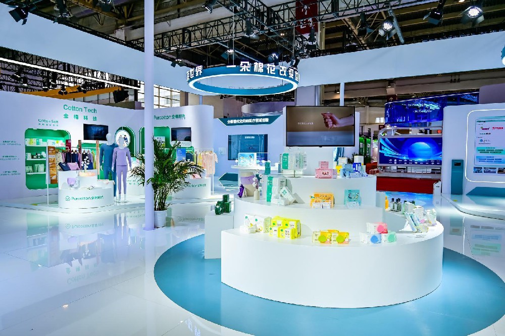 穩健&全棉展位內部圖